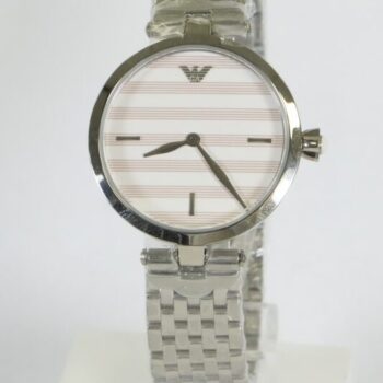 Emporio Armani AR11195 Arianna Silver Striped wristwatch for women