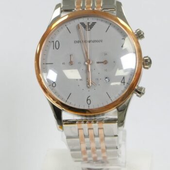 Emporio Armani AR1864 - Silver Rose Gold wristwatch for men