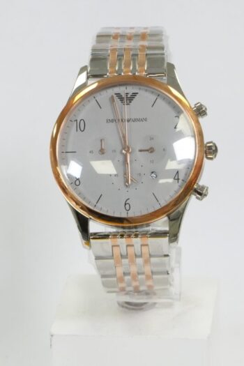 Emporio Armani AR1864 - Silver Rose Gold wristwatch for men