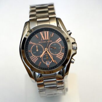 Michael Kors MK6557 Bradshaw Silver Black Rose Gold Dial wristwatch for men