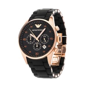 Emporio Armani AR5905 Sportivo Black Rose Gold for Men
