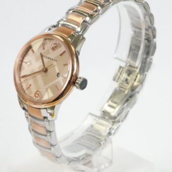 BURBERRY BU10117 Classic Round Silver Rose Gold wristwatch for women - Image 2