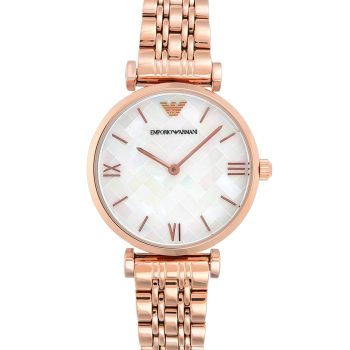 Emporio Armani AR11110 Pearly Rose Gold wristwatch for women