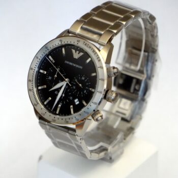 Emporio Armani AR11241 Silver Black wristwatch for men - Image 2