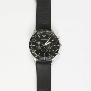 Emporio Armani AR11243 Black Leather wristwatch for men