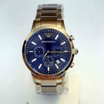 Emporio Armani AR2448 Silver Blue Navy wristwatch for men
