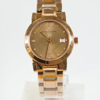 BURBERRY BU9126 Ladies Diamond Check Stamped Watch