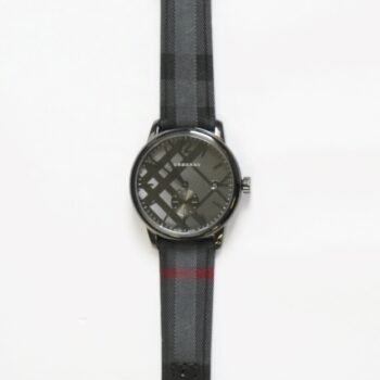 Burberry BU10010 Classic Round Checked Steel Case Men's Watch