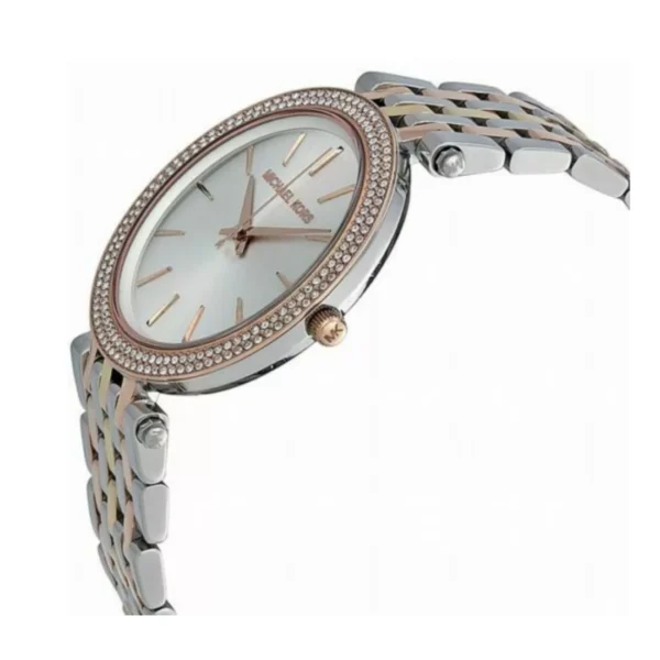 Michael Kors MK3203 Silver Rose Gold Accents Wristwatch for Women