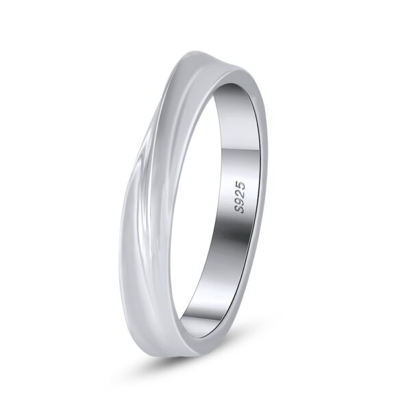 Silver ring for her 925 silver with rhodium plating Size 8