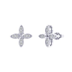 925 Sterling Silver Stug Flower Earrings
