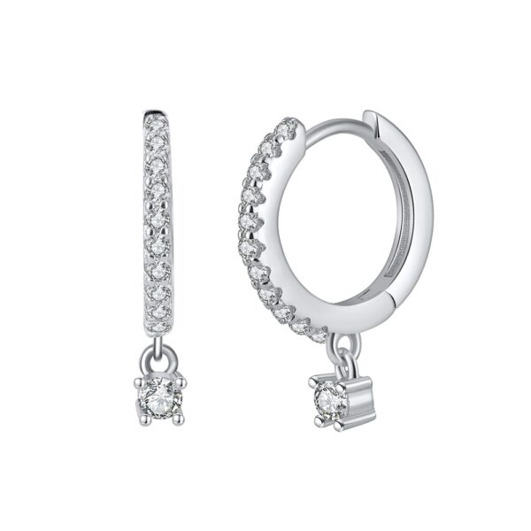 925 Sterling Silver charming Hoop Earrings for her