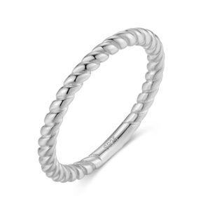 925 Sterling Silver sparkling womens ring Size 6