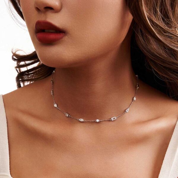 Stunning Womans 925 Sterling Silver Necklace - Image 2