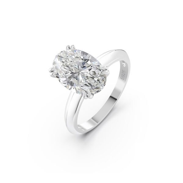 925 Sterling Silver womens ring with Premium Cubic Stone Size 7
