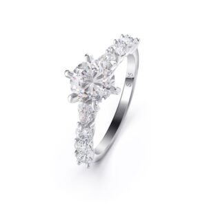 925 Sterling Silver womens ring with shining stone Size 7