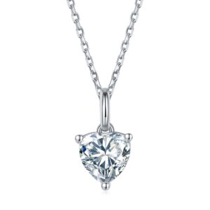 Womans 925 Sterling Silver Necklace with stone