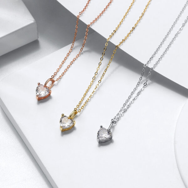 Womans 925 Sterling Silver Necklace with stone - Image 3