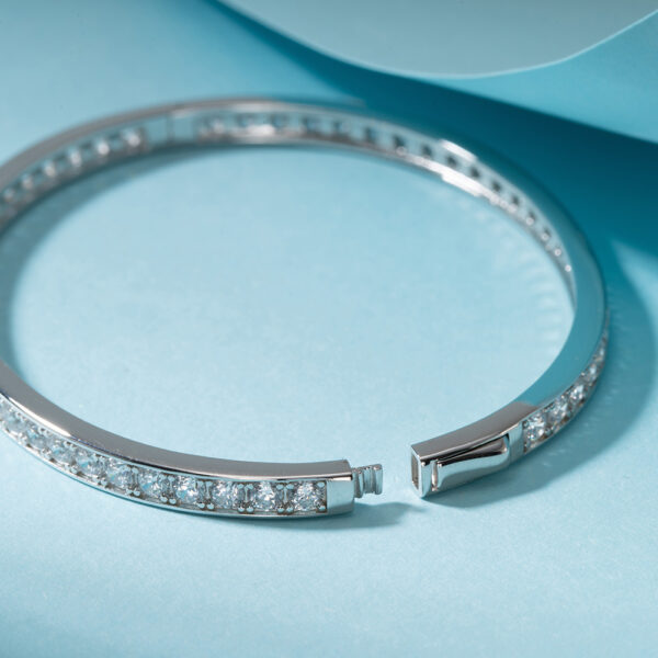 925 Sterling Silver Bracelet with stones for her - Image 2