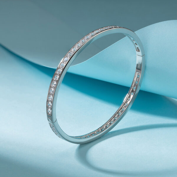 925 Sterling Silver Bracelet with stones for her - Image 3