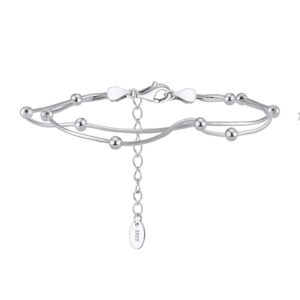 Round Snake Satellite Chain 925 Sterling Silver Bracelet