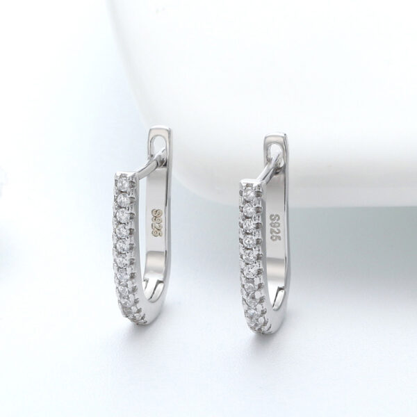 925 Sterling Silver Hoop Earrings 12 mm - Image 2