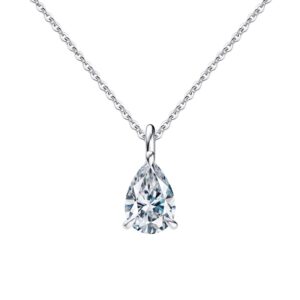 Womans 925 Sterling Silver Necklace with shinning stone