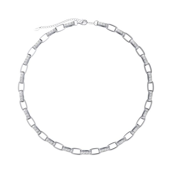 925 Sterling Silver Necklace for her Punk Style Cuban Link Chain