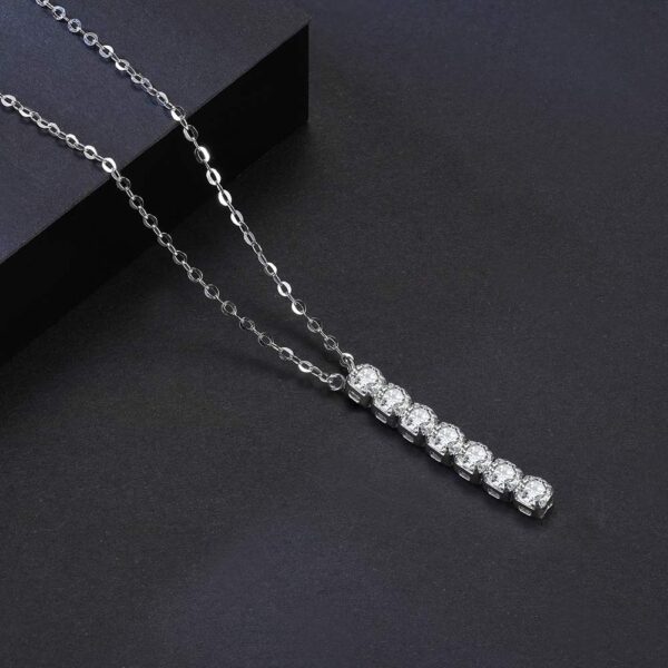 925 Sterling Silver Necklace for her with stones - Image 2