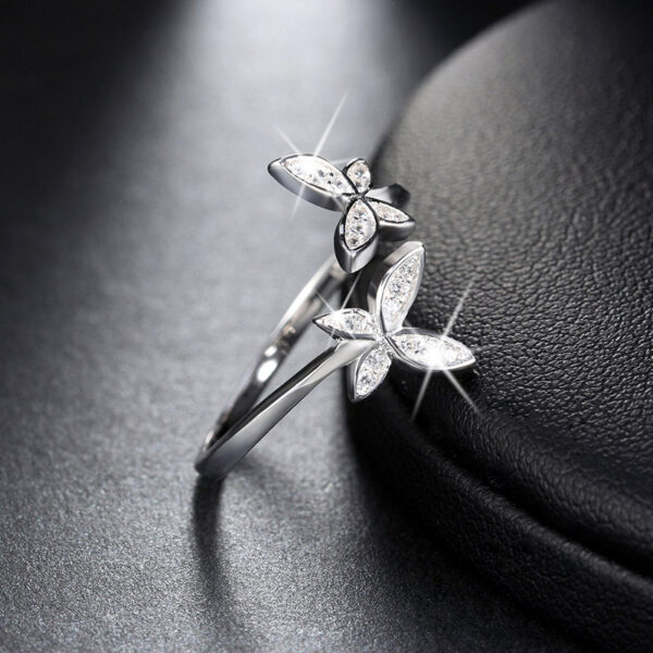 Stunning Adjustable ring 925 Sterling Silver for her - Image 2