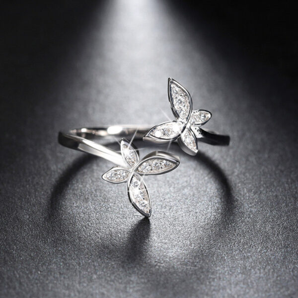 Stunning Adjustable ring 925 Sterling Silver for her - Image 3