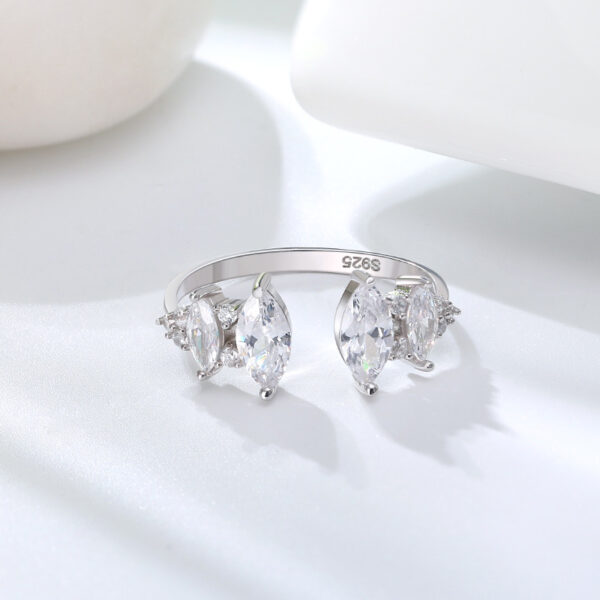 Womens Adjustable ring 925 Sterling Silver - Image 3