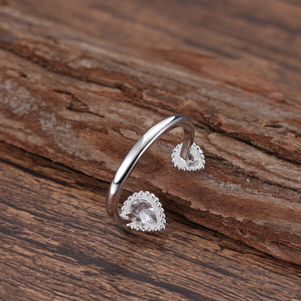 925 Sterling Silver Adjustable womens ring - Image 3