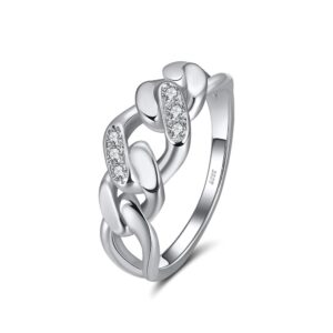 925 Sterling Silver gorgeous ring for her Size 8