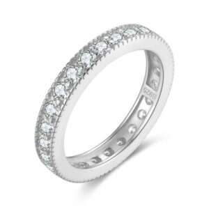 925 Sterling Silver ring for her with stones Size 6