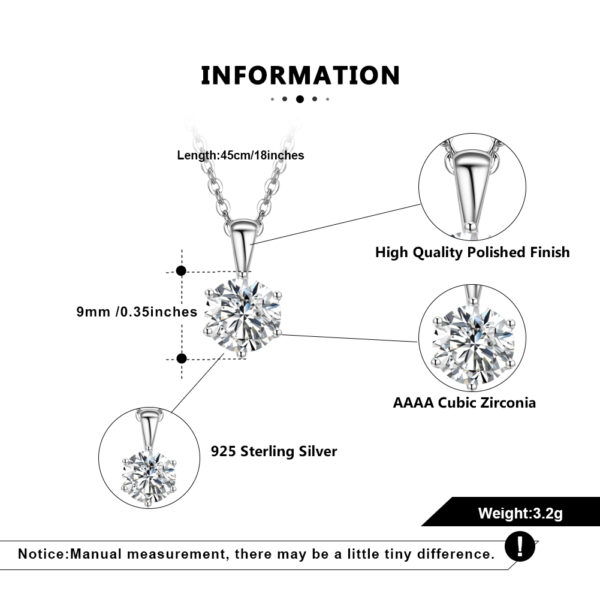 925 Sterling Silver Necklace with pendant - Image 4