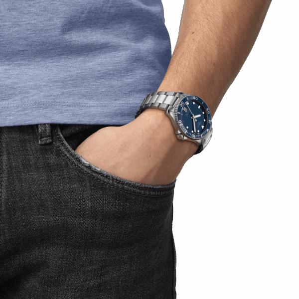 Tissot T120.410.11.041.00 Seastar 1000 40mm blue dial watch for man - Image 2
