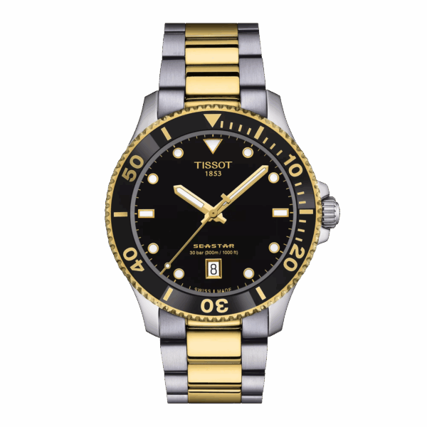 Tissot T120.410.22.051.00 Seastar 1000 40mm black dial watch for man