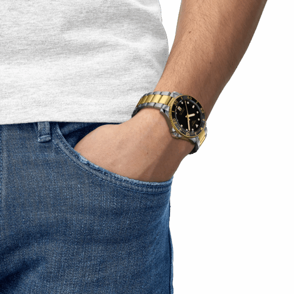 Tissot T120.410.22.051.00 Seastar 1000 40mm black dial watch for man - Image 2