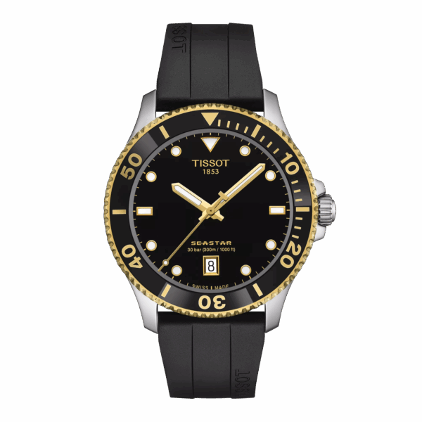 Tissot T120.410.27.051.00 Seastar 1000 40mm black dial watch for man