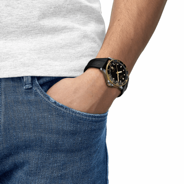 Tissot T120.410.27.051.00 Seastar 1000 40mm black dial watch for man - Image 2