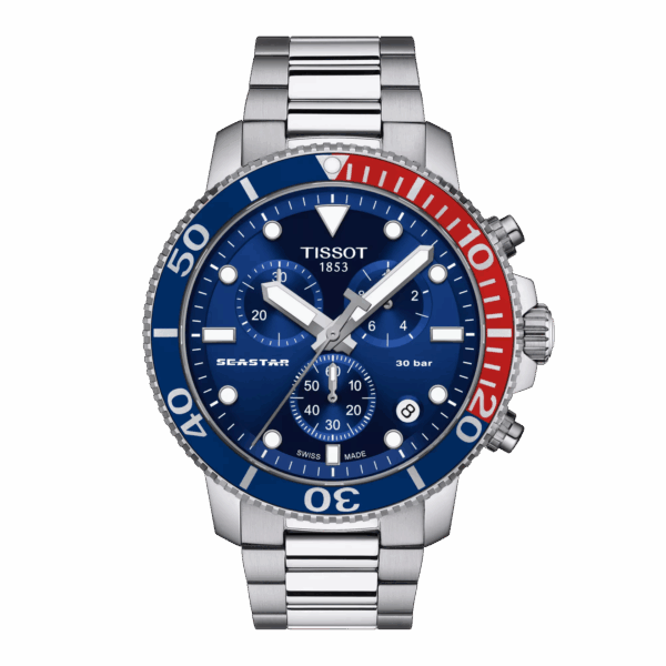 Tissot T120.417.11.041.03 Seastar 1000 Quartz chronograph blue dial