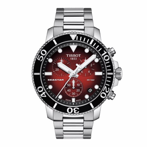 Tissot T120.417.11.421.00 Seastar 1000 Quartz chronograph red dial