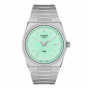 Tissot T137.410.11.091.01 PRX 40mm light green dial silver watch for him