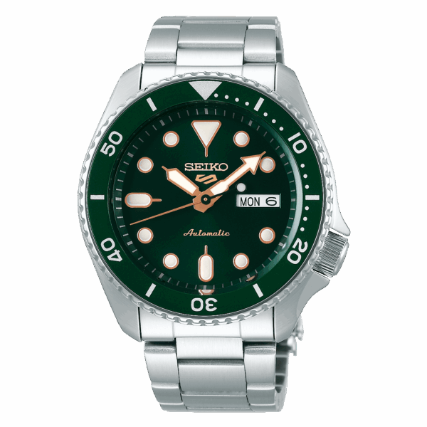 Seiko SRPD63K1 5 Sports SKX Series Green dial watch for men