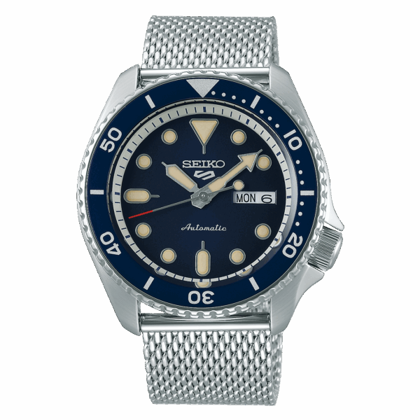 Seiko SRPD71K1 5 Sports SKX Series Stainless steel mesh strap