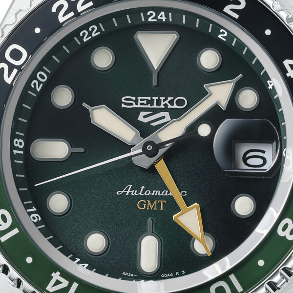 Seiko SSK035K1 5 Sports SKX GMT Bi-Colour Green - Image 2