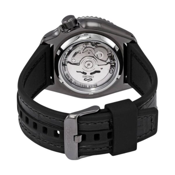 Seiko SRPD65K3 5 Sports Black dial with Silicone strap - Image 2